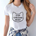Stop Stressing MEOWT Short Sleeve Tee