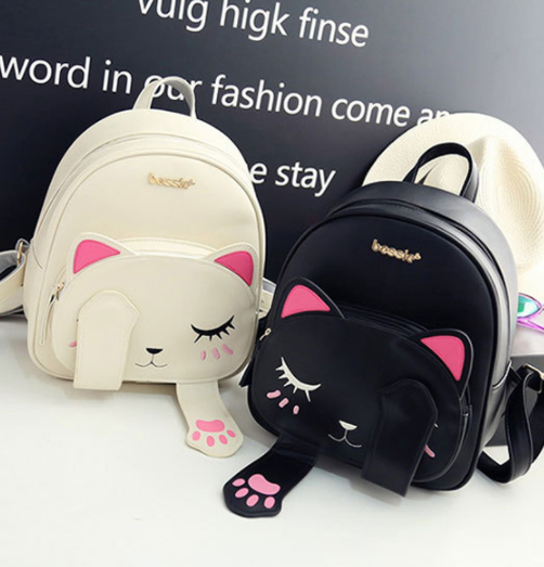 Fashionable  Playful Cat Backpack  (2 Colors)