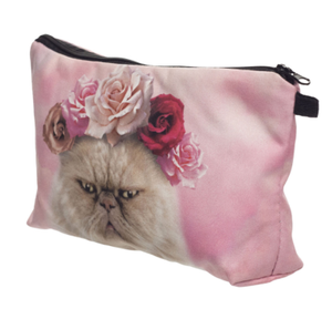 Sassy Cat Cosmetic Bag