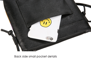 Meowna Lisa Cartoon Cat Leather Messenger Bag (4 Designs)