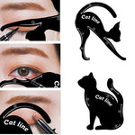 Set of 2 Professional Makeup Cat Eyeliner and Eye-shadow Stencil