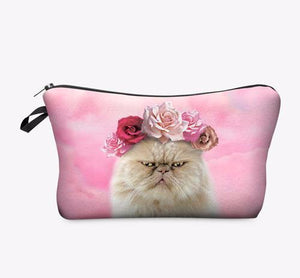 Sassy Cat Cosmetic Bag