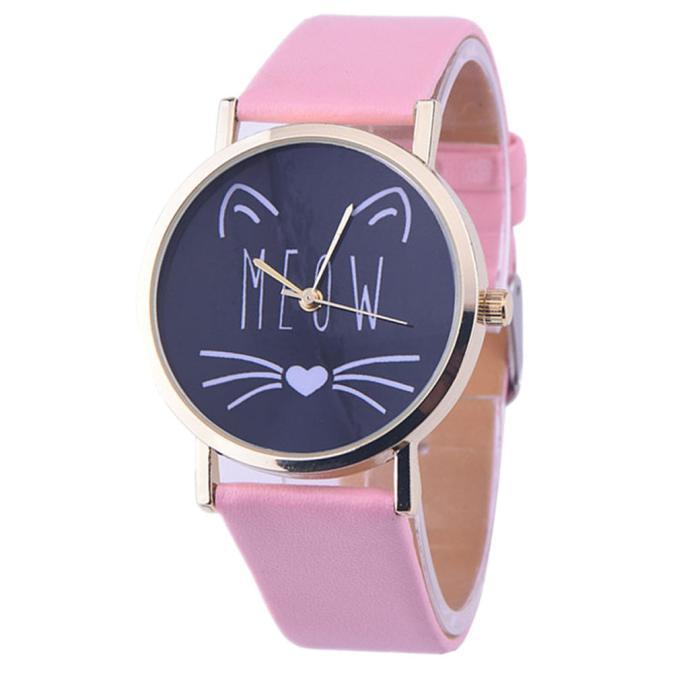 MEOW Analog Quartz  Wrist Watch (10 Colors)