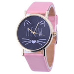 MEOW Analog Quartz  Wrist Watch (10 Colors)
