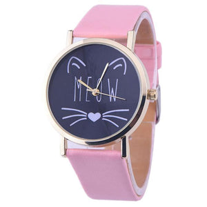 MEOW Analog Quartz  Wrist Watch (10 Colors)