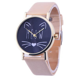 MEOW Analog Quartz  Wrist Watch (10 Colors)