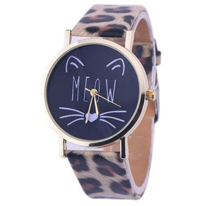 MEOW Analog Quartz  Wrist Watch (10 Colors)