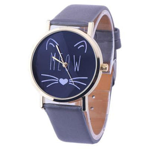 MEOW Analog Quartz  Wrist Watch (10 Colors)