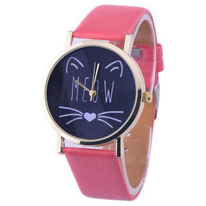 MEOW Analog Quartz  Wrist Watch (10 Colors)