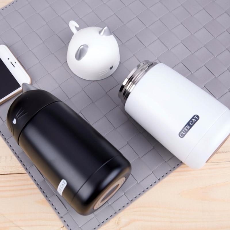 Cat Shaped Thermos 330ml  (4 Colors)