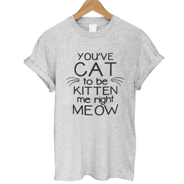 Cute Cat Humor T-Shirts (6 Designs)