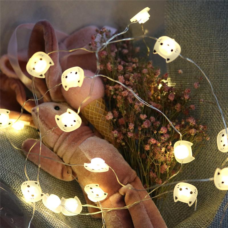 LED Cat String Lights