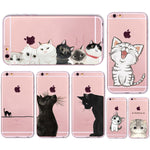 Adorable Transparent Soft Silicone Cat Iphone Case (12 Designs)