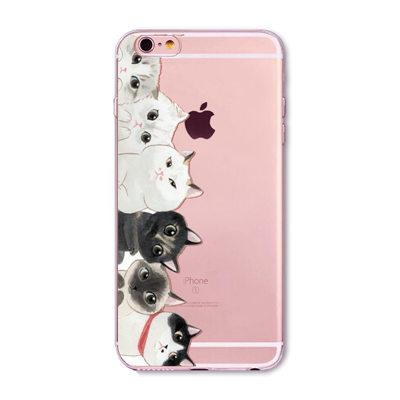 Adorable Transparent Soft Silicone Cat Iphone Case (12 Designs)