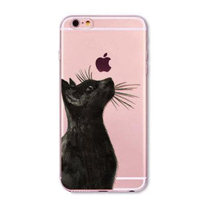 Adorable Transparent Soft Silicone Cat Iphone Case (12 Designs)