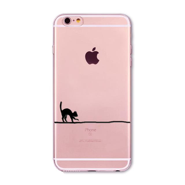 Adorable Transparent Soft Silicone Cat Iphone Case (12 Designs)