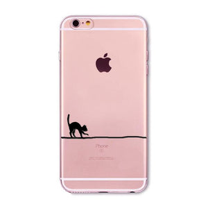 Adorable Transparent Soft Silicone Cat Iphone Case (12 Designs)
