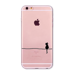 Adorable Transparent Soft Silicone Cat Iphone Case (12 Designs)