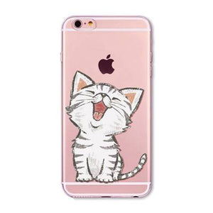 Adorable Transparent Soft Silicone Cat Iphone Case (12 Designs)