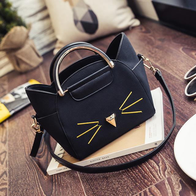 Cat Shaped Whiskers Shoulder Bag (4 Colors)