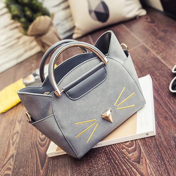 Cat Shaped Whiskers Shoulder Bag (4 Colors)