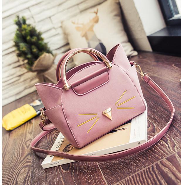Cat Shaped Whiskers Shoulder Bag (4 Colors)