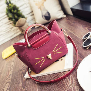 Cat Shaped Whiskers Shoulder Bag (4 Colors)