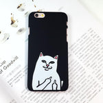 Naughty Cat Black Iphone Case