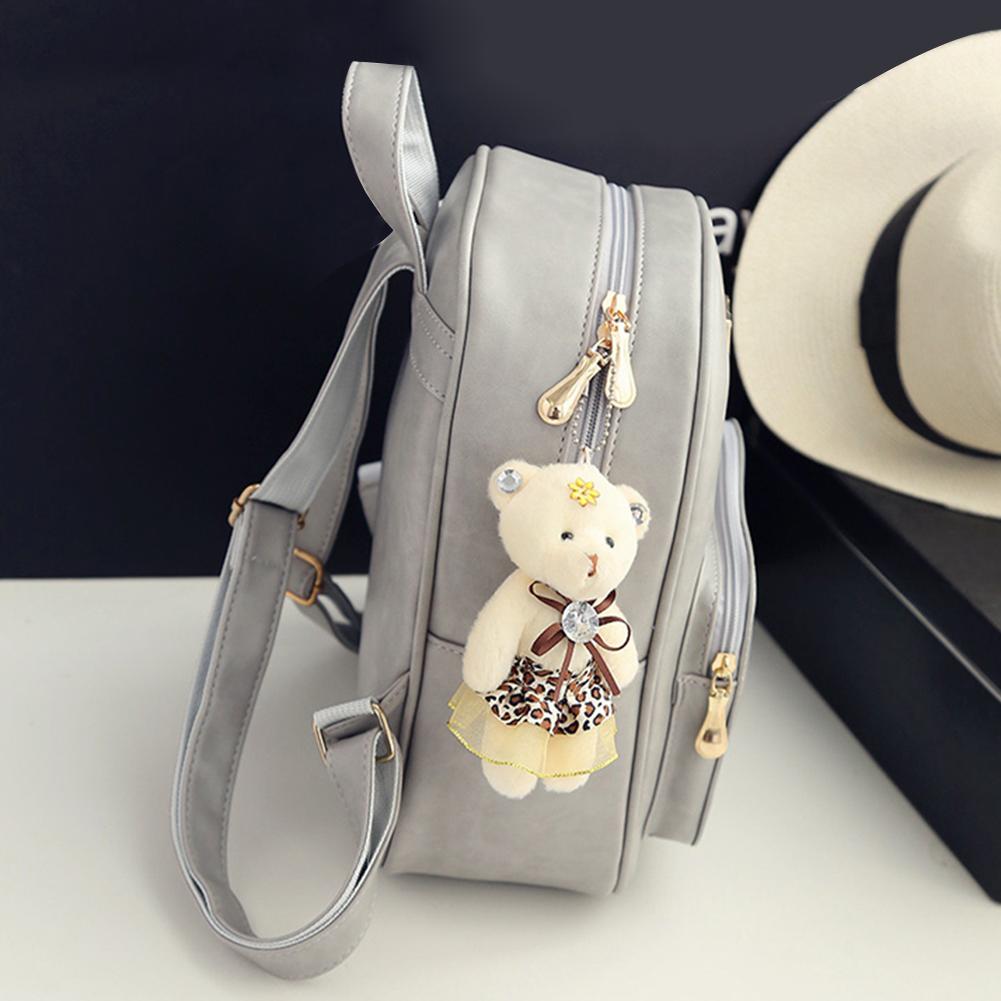 4pc Leather Backpack & Purse Set
