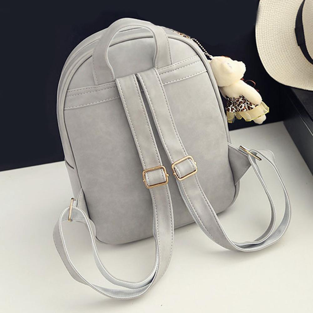4pc Leather Backpack & Purse Set