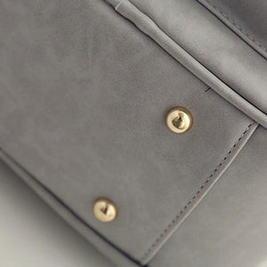 4pc Leather Backpack & Purse Set