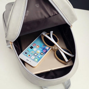 4pc Leather Backpack & Purse Set