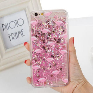 Pink Glitter Cat iPhone Case