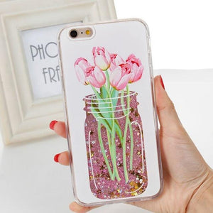 Pink Glitter Cat iPhone Case
